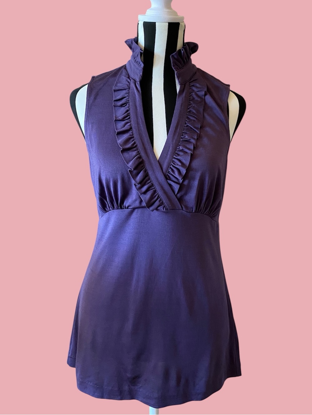 Banana Republic Purple Sleeveless Top
